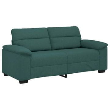 Vidaxl Dvosed temno zelen 180x81x84 cm blago