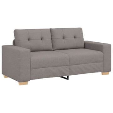 Vidaxl Dvosed taupe 180x77x82 cm blago