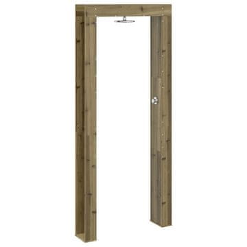 Vidaxl Zunanji tuš 226 cm Impregnirano borovo leso in nerjaveče jeklo