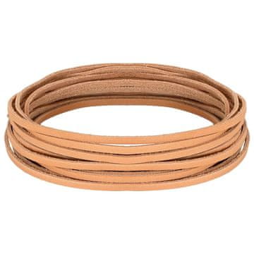 Vidaxl Usnjeni trak Svetlo rjava 1000 x 0,4 cm Usnje