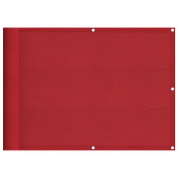 Vidaxl Balkonska pregrada rdeča 75x800 cm 100 % poliester oxford
