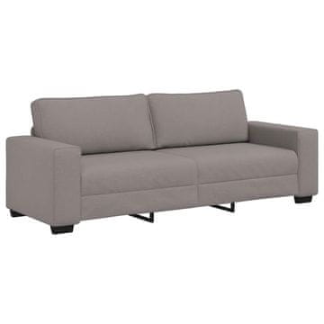 Vidaxl Trosed kavč taupe 220x77x82 cm blago