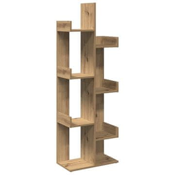 Vidaxl Knjižna omara Artisan hrast 48x25,5x140 cm inženirski les