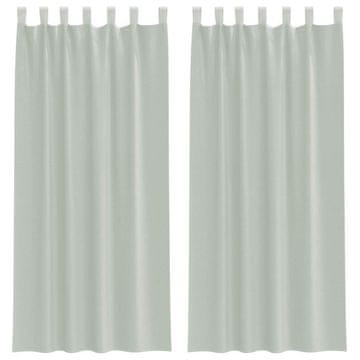 Vidaxl Voile zavese z zankami 2 kosa svetlo sive 140x245 cm