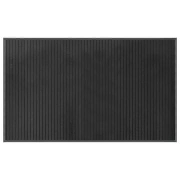 Vidaxl Preproga pravokotna siva 60x100 cm bambus
