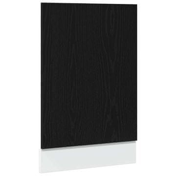 Vidaxl Panel za pomivalni stroj Lyon črn hrast 45x1,5x67 cm inženirski les