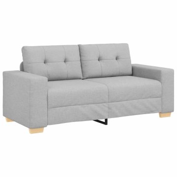 Vidaxl Dvosed sive barve 180x77x82 cm blago