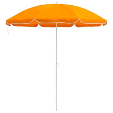 Vidaxl Vrtni dežnik 240 cm 170T poliester Oranžna