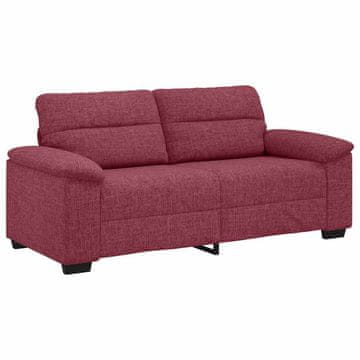 Vidaxl Dvosed vinsko rdeč 180x81x84 cm blago