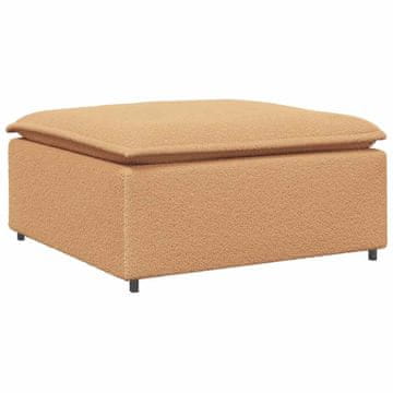 Vidaxl Modularni kavč s podnožjem, bež 100x100x48 cm