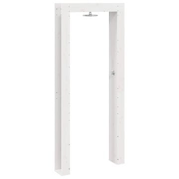 Vidaxl Zunanji tuš 226 cm Trden borov les in nerjaveče jeklo Bela