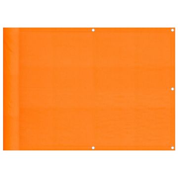 Vidaxl Balkonska pregrada oranžna 75x1000 cm 100 % poliester oxford
