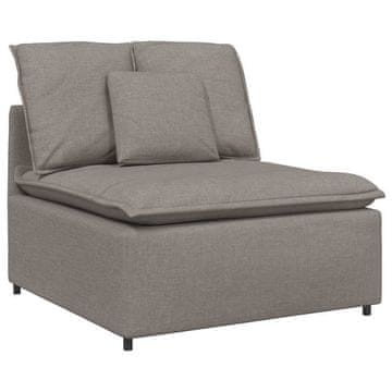 Vidaxl Modularni kavč z blazinami taupe 100 cm