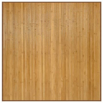 Vidaxl Preproga kvadratna naravna 100x100 cm bambus