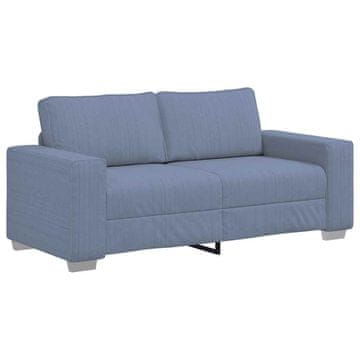 Vidaxl Dvosed moder 180x77x82 cm žametno blago