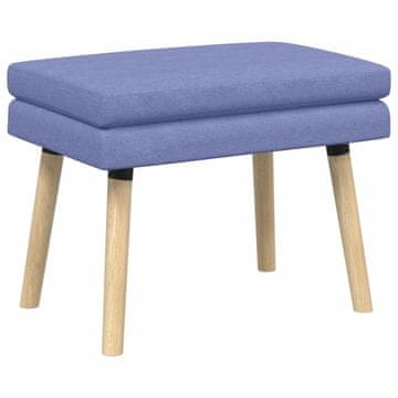Vidaxl Dvojna klop Jeans modra 60 x 40 x 46 cm Blago