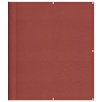 Vidaxl Balkonska pregrada terakota 120x800 cm 100 % poliester oxford