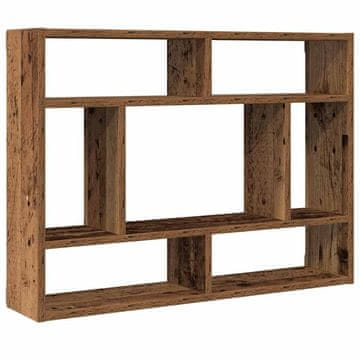 Vidaxl Stenska polica star les 75x16x55 cm inženirski les