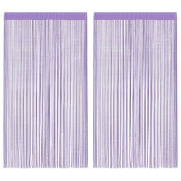 Vidaxl Vrvne zavese 2 kosa vijolične 100x250 cm