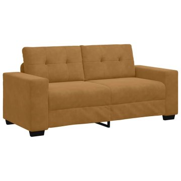 Vidaxl Dvosed rjave barve 180x77x82 cm žamet