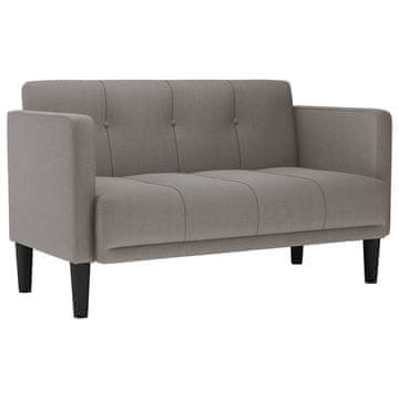 Vidaxl Dvosed taupe 111 cm blago