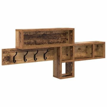Vidaxl Nadwyčajna obešalnik za plašče Star les 100 x 12 x 43,5 cm