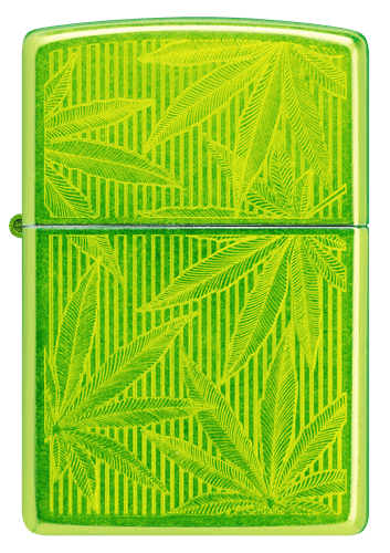 Zippo vžigalnik z motivom konopljinih listov