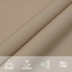 Vidaxl Senčno jadro oksford blago trikotno 4x5x5 m taupe
