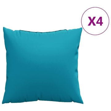 Vidaxl Blazine za kavč 4 kosi modre 50x50 cm blago