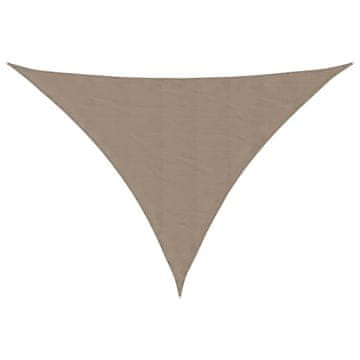 Vidaxl Senčno jadro oksford blago trikotno 4x5x6,4 m taupe