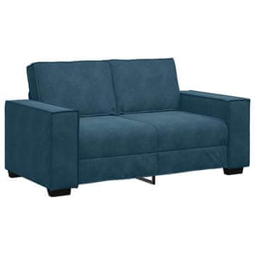 Vidaxl Dvosed moder 160x78x84 cm žamet