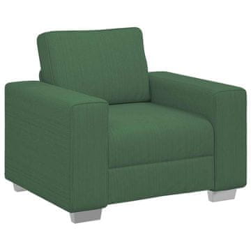 Vidaxl Kavč fotelj temno zelen 100x77x82 cm žametno blago