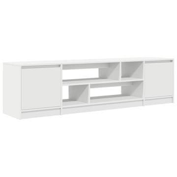 Vidaxl TV omarica bela 188,5x41x50 cm inženirski les