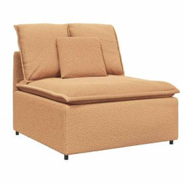 Vidaxl Modularni kavč z blazinami bež barve 100 cm