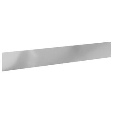 Vidaxl Robovi trave 30 szt. 100 x 15 cm Jeklo Srebrna