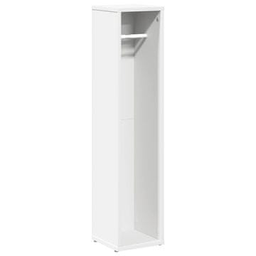 Vidaxl Kopalniška omarica z držalom za rolete bela 20,5x20x90 cm