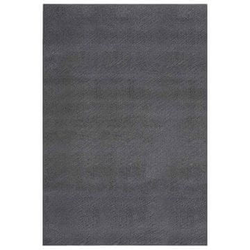 Vidaxl Kosmata preproga antracitna 240x340 cm poliester