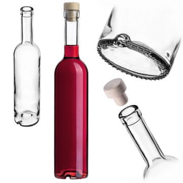 KADAX Steklenica Futura 500 ml za likerje, vino in vodko
