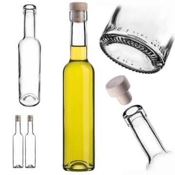 KADAX Steklenice Mocali 250 ml za vino in likerje, 2 kosa
