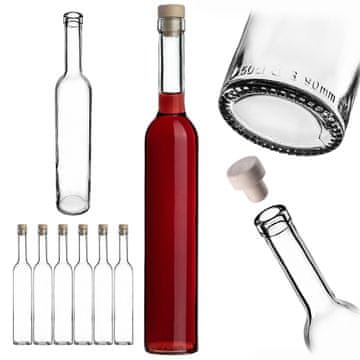 KADAX 6x Steklenice Futura 500 ml za vino in likerje