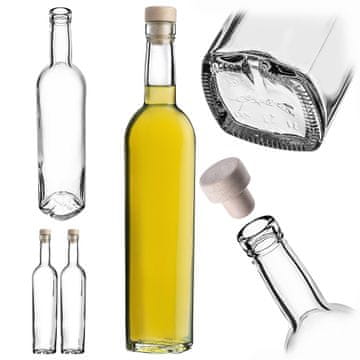 KADAX Steklenice Lataro 500 ml 2 kosa z zamaški za vino