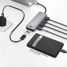 ACT AC6121 5-portni USB 3.2 Gen1 HUB 4x USB A 1x Usb C