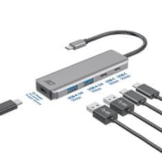 ACT AC7072 4-portni USB 3.0 HUB 2x USB A 2x USB C PD 3.2 Gen1