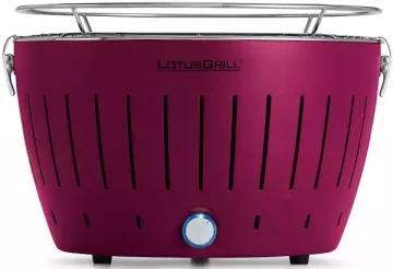 LotusGrill Prenosni žar za oglje G-LI-34P, vijolična