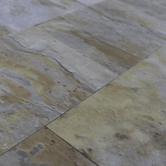 ALFISTYLE ALFIstick 3D samolepilni kamniti oblog iz prave skrilavca, bež (ESP008) – pakiranje 0,9 m²