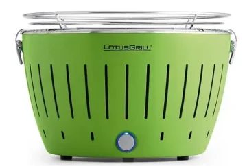 LotusGrill Prenosni žar za oglje G-GR-34P, zelena