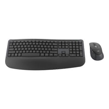 Logitech Signature Comfort Plus MK880 komplet miške in tipkovnice, brezžična povezava, penasta opora, grafitna (920-014161)