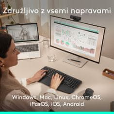 Logitech Signature Comfort Plus MK880 komplet miške in tipkovnice, brezžična povezava, penasta opora, grafitna (920-014161)