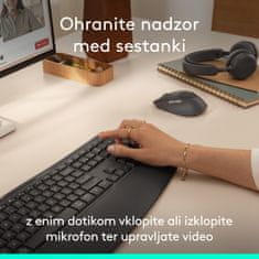 Logitech Signature Comfort Plus MK880 komplet miške in tipkovnice, brezžična povezava, penasta opora, grafitna (920-014161)