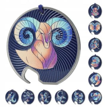 KADAX Kovinski odpirač za steklenice piva z zodiakom Oven, trpežen in eleganten